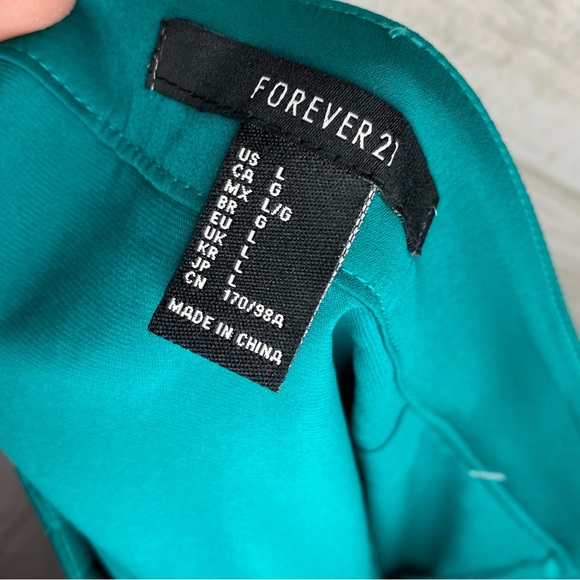 ☢️3 For $20.Forever 21 teal lace mini skirt - Picture 5 of 8